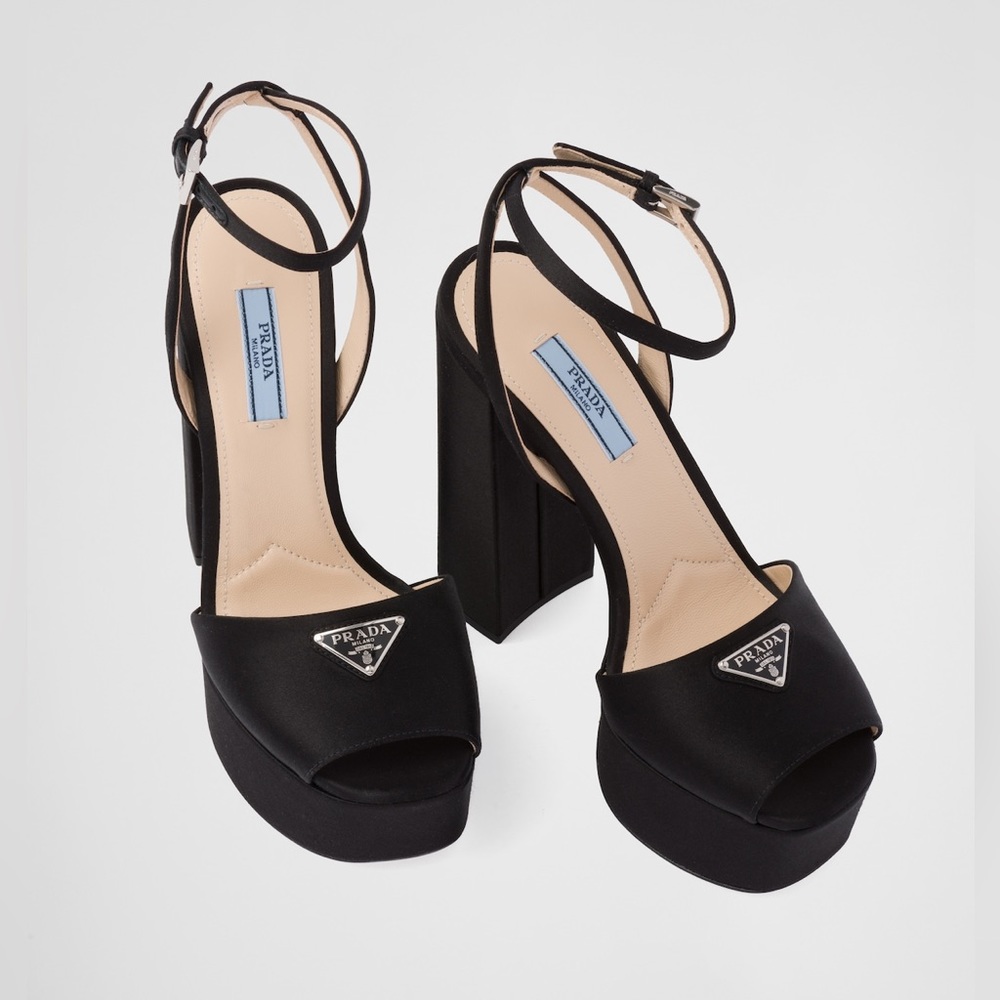 Prada Black Platform Heels